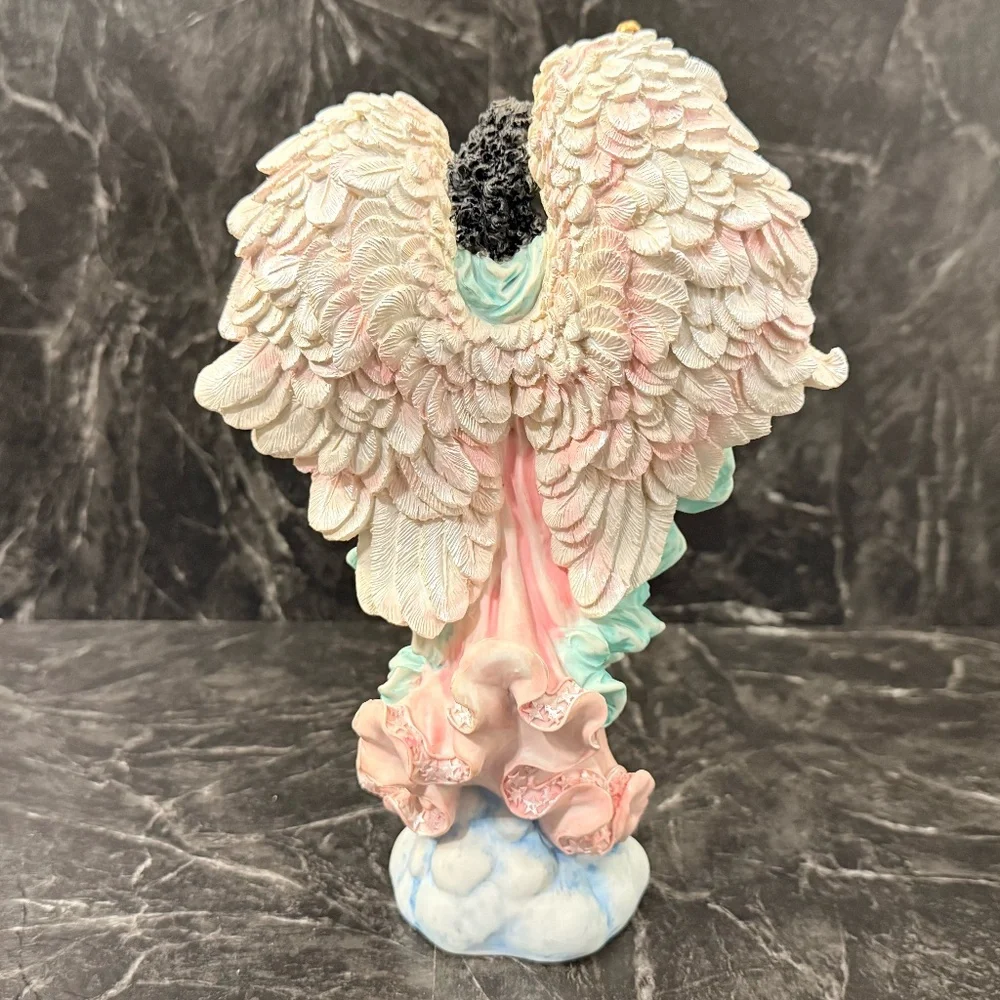 Angel Playing Harp Figurine